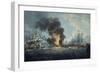 Destruction of the Danish Fleet During the Battle of Copenhagen, April 2, 1081-null-Framed Giclee Print