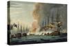 Destruction of the Danish Fleet During the Battle of Copenhagen, April 2, 1801-null-Stretched Canvas