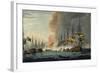 Destruction of the Danish Fleet During the Battle of Copenhagen, April 2, 1801-null-Framed Giclee Print