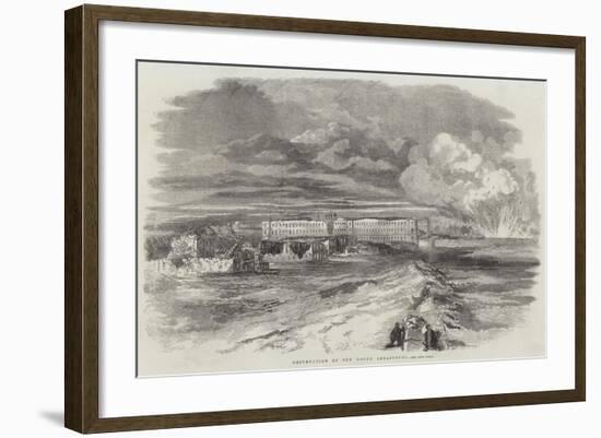 Destruction of the Docks, Sebastopol-null-Framed Giclee Print
