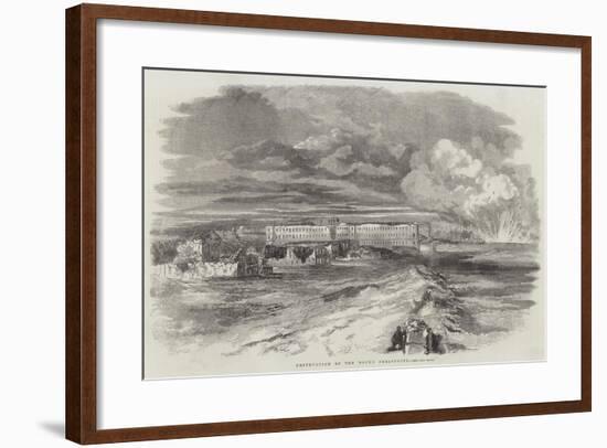 Destruction of the Docks, Sebastopol-null-Framed Giclee Print