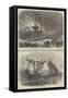 Destruction of the Etna Floating Battery-Edwin Weedon-Framed Stretched Canvas