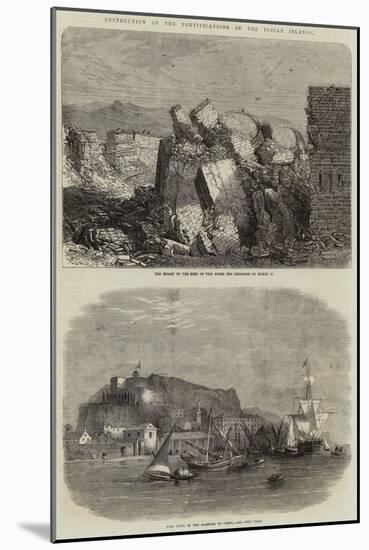 Destruction of the Fortifications of the Ionian Islands-null-Mounted Giclee Print