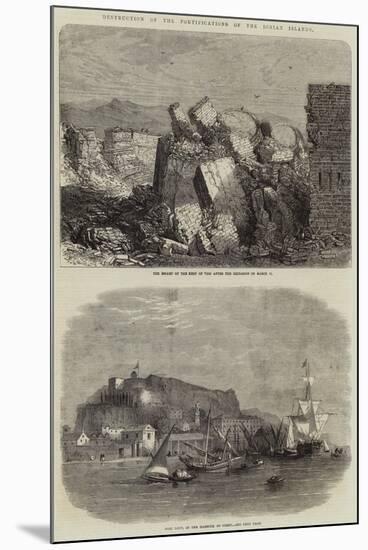 Destruction of the Fortifications of the Ionian Islands-null-Mounted Giclee Print