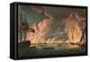 Destruction of the French Fleet at Toulon, 18th December 1793, Engraved by Thomas Sutherland…-Thomas Whitcombe-Framed Stretched Canvas