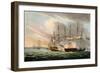 Destruction of the French Fleet in Basque Roads, April 12th 1809-Thomas Whitcombe-Framed Giclee Print