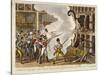 Destruction of the Furious Elephant at Exeter Change, 1826-George Cruikshank-Stretched Canvas