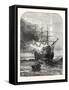 Destruction of the Goliath Training Ship, Off Grays, Essex, by Fire, 1876, Uk-null-Framed Stretched Canvas