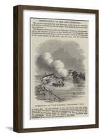 Destruction of The Hibernia, Middlesbro' Dock-null-Framed Giclee Print