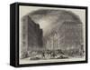 Destruction of the Hotel De Pologne, at Leipzig, by Fire-null-Framed Stretched Canvas