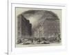 Destruction of the Hotel De Pologne, at Leipzig, by Fire-null-Framed Giclee Print