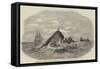 Destruction of the Larboard Boat of the Ann Alexander, by a Sperm Whale, in the South Pacific-null-Framed Stretched Canvas