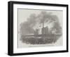 Destruction of the North Shore Cotton-Mill, at Liverpool, by Fire-null-Framed Giclee Print