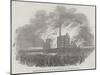 Destruction of the North Shore Cotton-Mill, at Liverpool, by Fire-null-Mounted Giclee Print