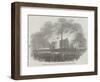 Destruction of the North Shore Cotton-Mill, at Liverpool, by Fire-null-Framed Giclee Print