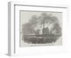 Destruction of the North Shore Cotton-Mill, at Liverpool, by Fire-null-Framed Giclee Print