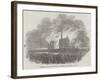 Destruction of the North Shore Cotton-Mill, at Liverpool, by Fire-null-Framed Giclee Print