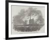 Destruction of the North Shore Cotton-Mill, at Liverpool, by Fire-null-Framed Giclee Print