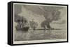 Destruction of the Peruvian Fleet by the Peruvians before Evacuating Callao-null-Framed Stretched Canvas
