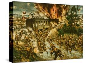 Destruction of the Red Army Railroad-null-Stretched Canvas