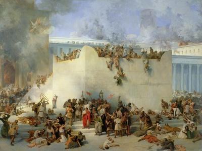 'Destruction of the Temple of Jerusalem' Giclee Print - Francesco Hayez ...