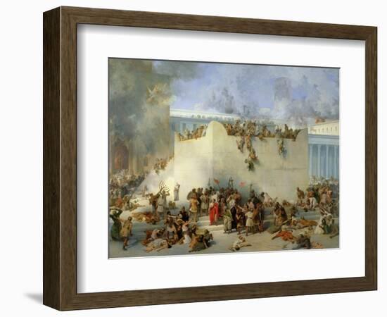 Destruction of the Temple of Jerusalem-Francesco Hayez-Framed Giclee Print