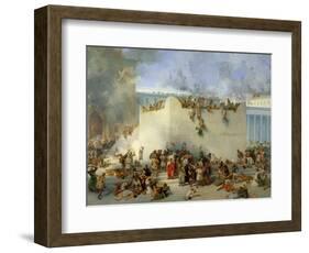 Destruction of the Temple of Jerusalem-Francesco Hayez-Framed Giclee Print