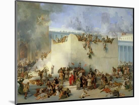 Destruction of the Temple of Jerusalem-Francesco Hayez-Mounted Giclee Print