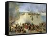 Destruction of the Temple of Jerusalem-Francesco Hayez-Framed Stretched Canvas