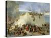 Destruction of the Temple of Jerusalem-Francesco Hayez-Stretched Canvas