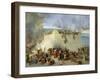 Destruction of the Temple of Jerusalem-Francesco Hayez-Framed Giclee Print