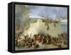 Destruction of the Temple of Jerusalem-Francesco Hayez-Framed Stretched Canvas