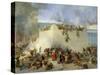 Destruction of the Temple of Jerusalem-Francesco Hayez-Stretched Canvas