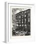 Destruction of the Theatre Des Arts, Rouen, by Fire, France, 1876-null-Framed Giclee Print