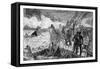 Destruction of the Turkish Fleet at Sinope, 1853-null-Framed Stretched Canvas