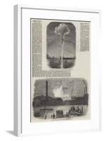 Destruction of the Vauxhall Railway Station by Fire-null-Framed Giclee Print