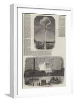 Destruction of the Vauxhall Railway Station by Fire-null-Framed Giclee Print