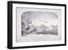 Destruction of the Victoria and Albert Balloon, Arlington St, Westminster, London, 1851-B Baron-Framed Giclee Print