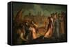 Destruction of the Walls of Jericho-Jacopo Palma the Younger-Framed Stretched Canvas