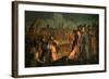 Destruction of the Walls of Jericho-Jacopo Palma the Younger-Framed Giclee Print