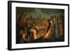 Destruction of the Walls of Jericho-Jacopo Palma the Younger-Framed Giclee Print