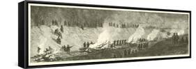 Destruction of the Weldon Railroad, September 1864-null-Framed Stretched Canvas