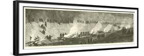 Destruction of the Weldon Railroad, September 1864-null-Framed Premium Giclee Print