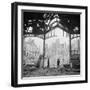 Destruction Visible During Allied Campaign to Liberate Caen During WWII-George Rodger-Framed Photographic Print