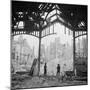 Destruction Visible During Allied Campaign to Liberate Caen During WWII-George Rodger-Mounted Photographic Print