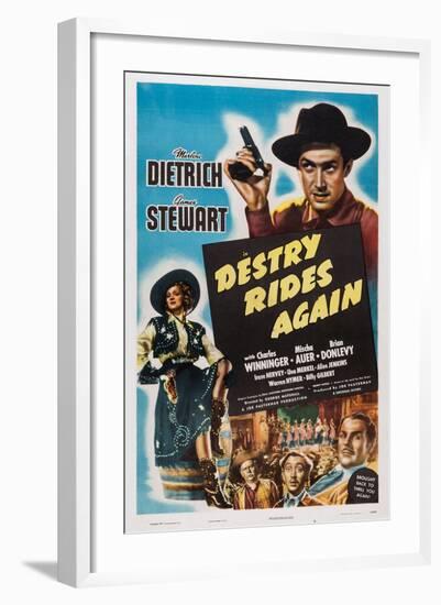 Destry Rides Again, 1939-null-Framed Art Print