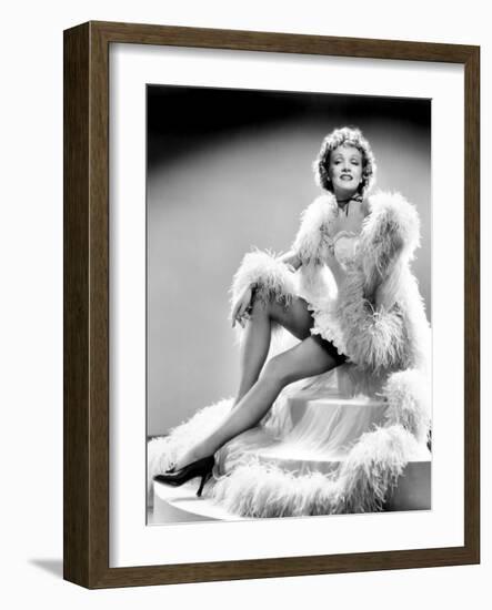 Destry Rides Again, Marlene Dietrich, 1939-null-Framed Photo