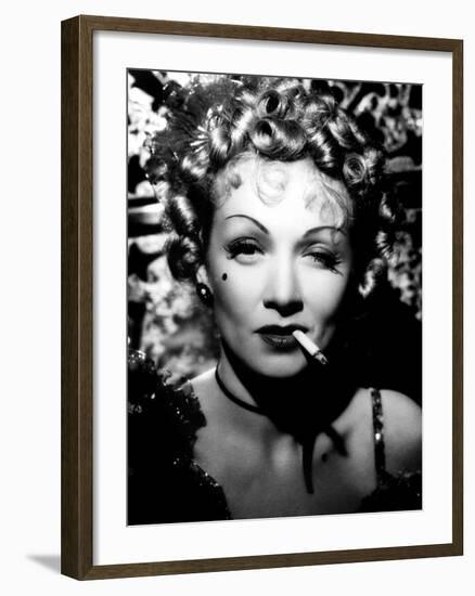 Destry Rides Again, Marlene Dietrich, 1939-null-Framed Photo