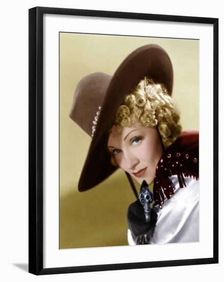 Destry Rides Again, Marlene Dietrich, 1939-null-Framed Premium Photographic Print