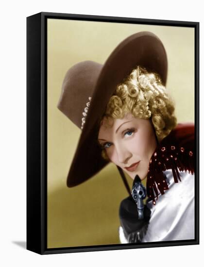 Destry Rides Again, Marlene Dietrich, 1939-null-Framed Stretched Canvas